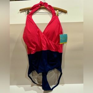 NWT Bal Harbour Swim One Piece Tummy Control Swimsuit